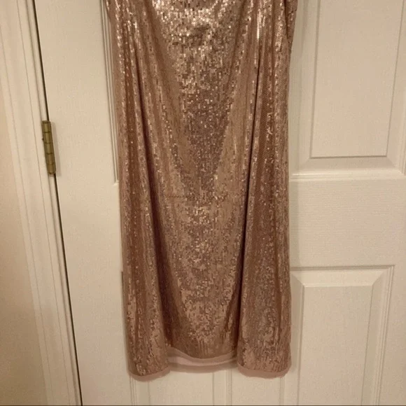 JASON WU GREY Sequin Slip Dress In Rose Quart 10 - Picture 11 of 14